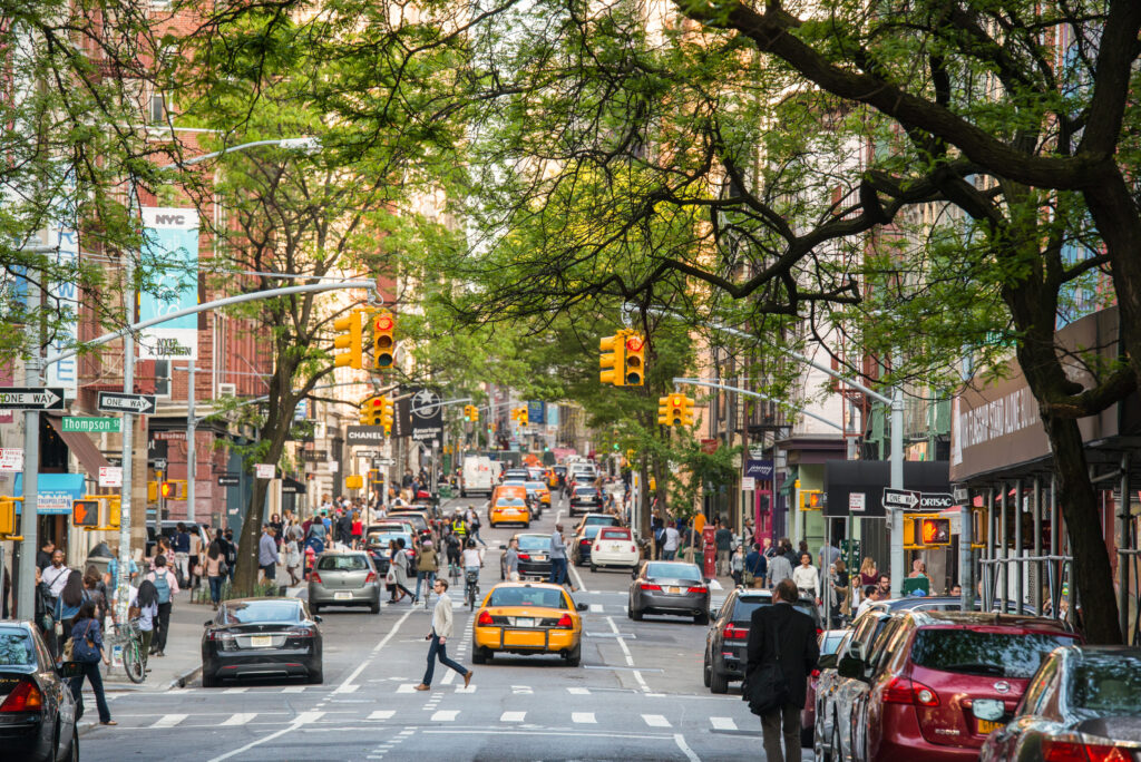 Straatbeeld SoHo